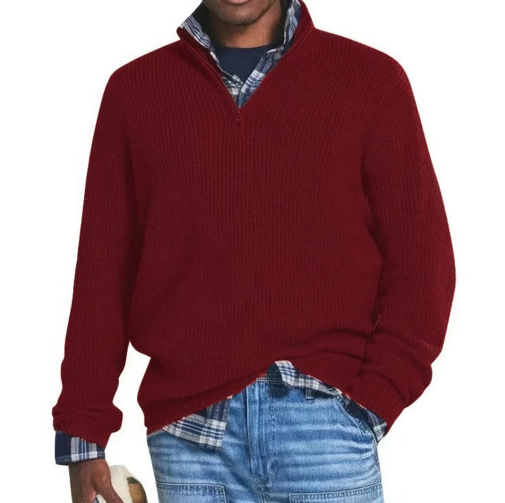 Finn | Knit Sweater with Zipper for Men