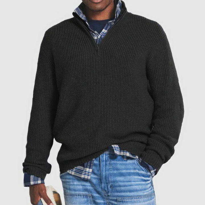 Finn | Knit Sweater with Zipper for Men