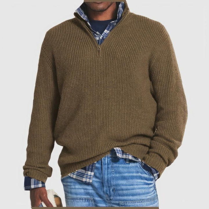 Finn | Knit Sweater with Zipper for Men